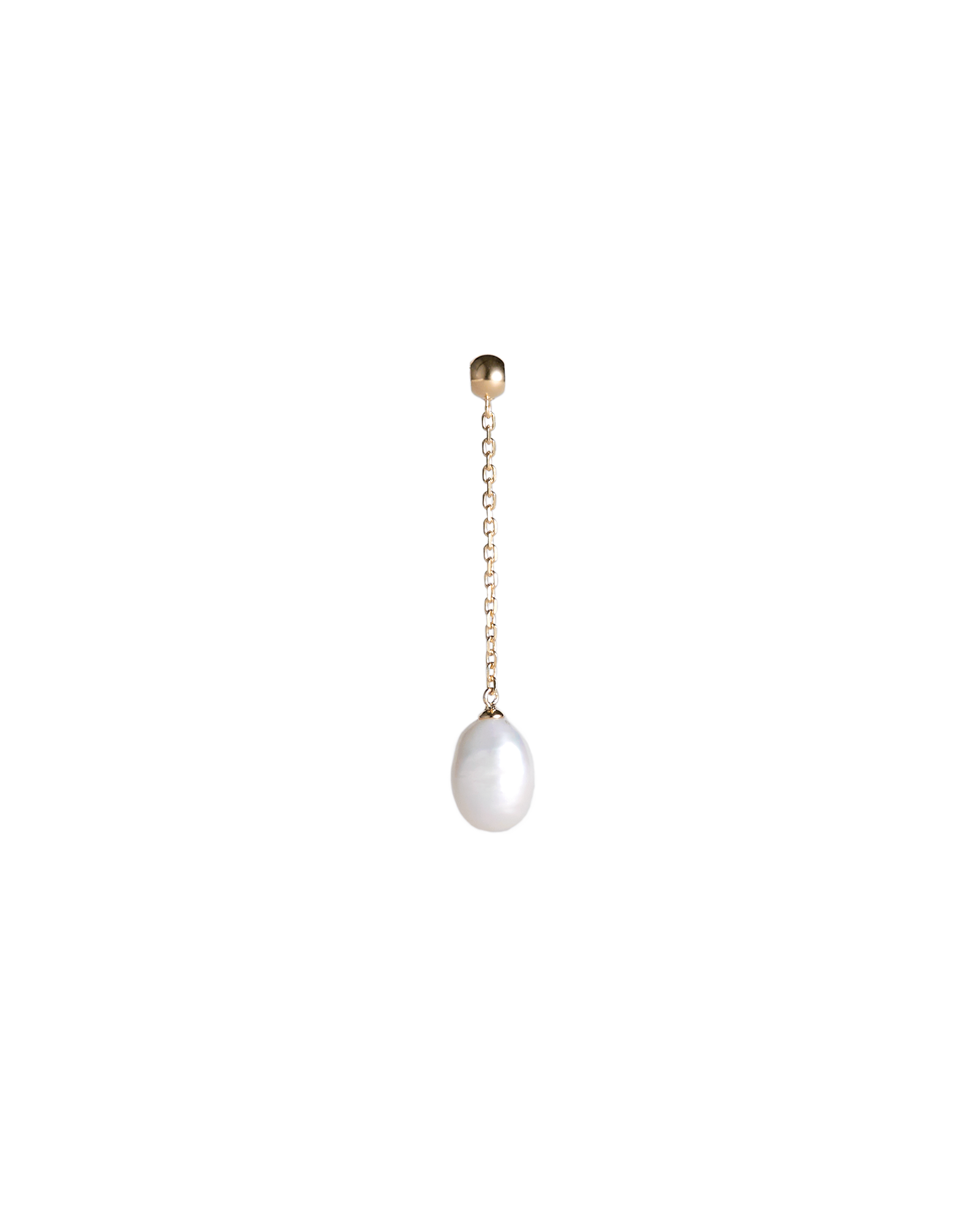Pearl  Chain Charm M-Gold-