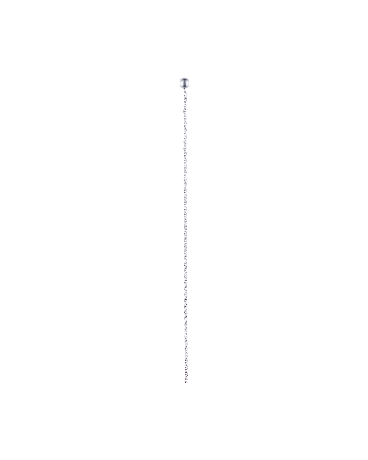 Charm Chain Long -Silver-