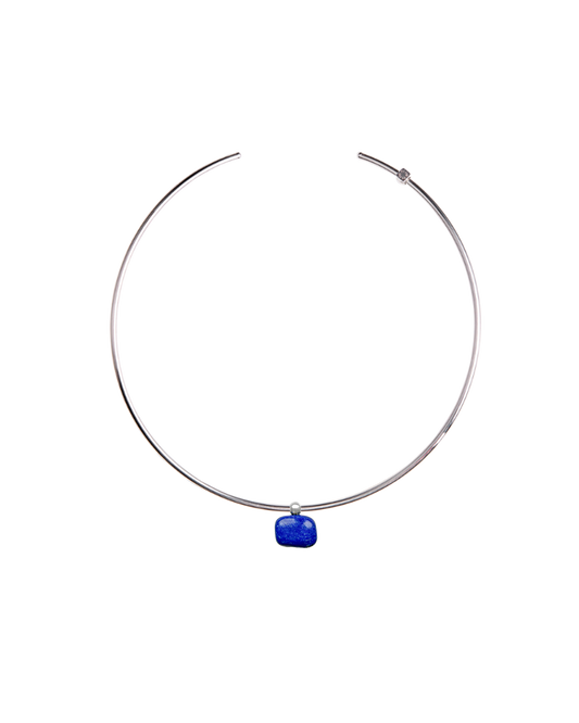 《Select Set : shucoさん》Choker -Silver- ＋ Charm Dew Drop-Lapis Lazuli