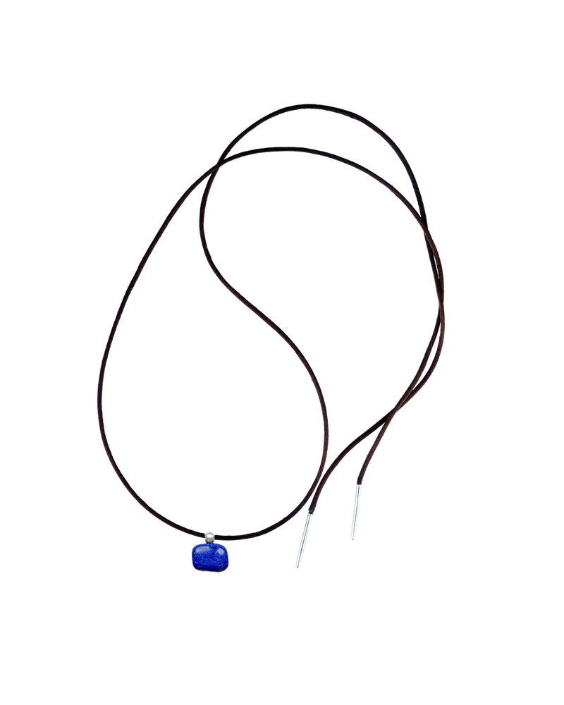 《Select Set : shucoさん》Vine Tie Brown ＋ Charm Dew Drop-Lapis Lazuli