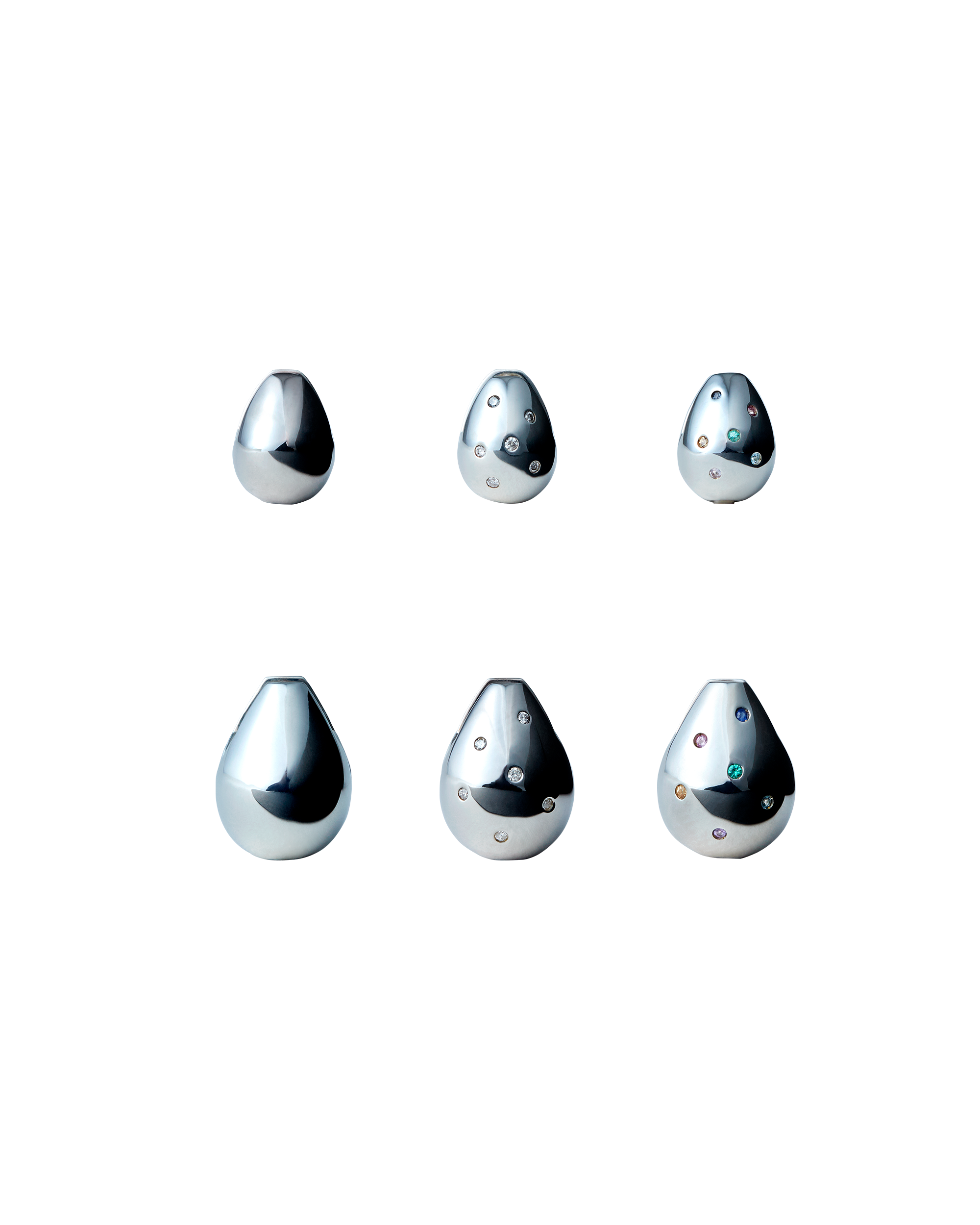Drop Pierce Diamond  -Silver-