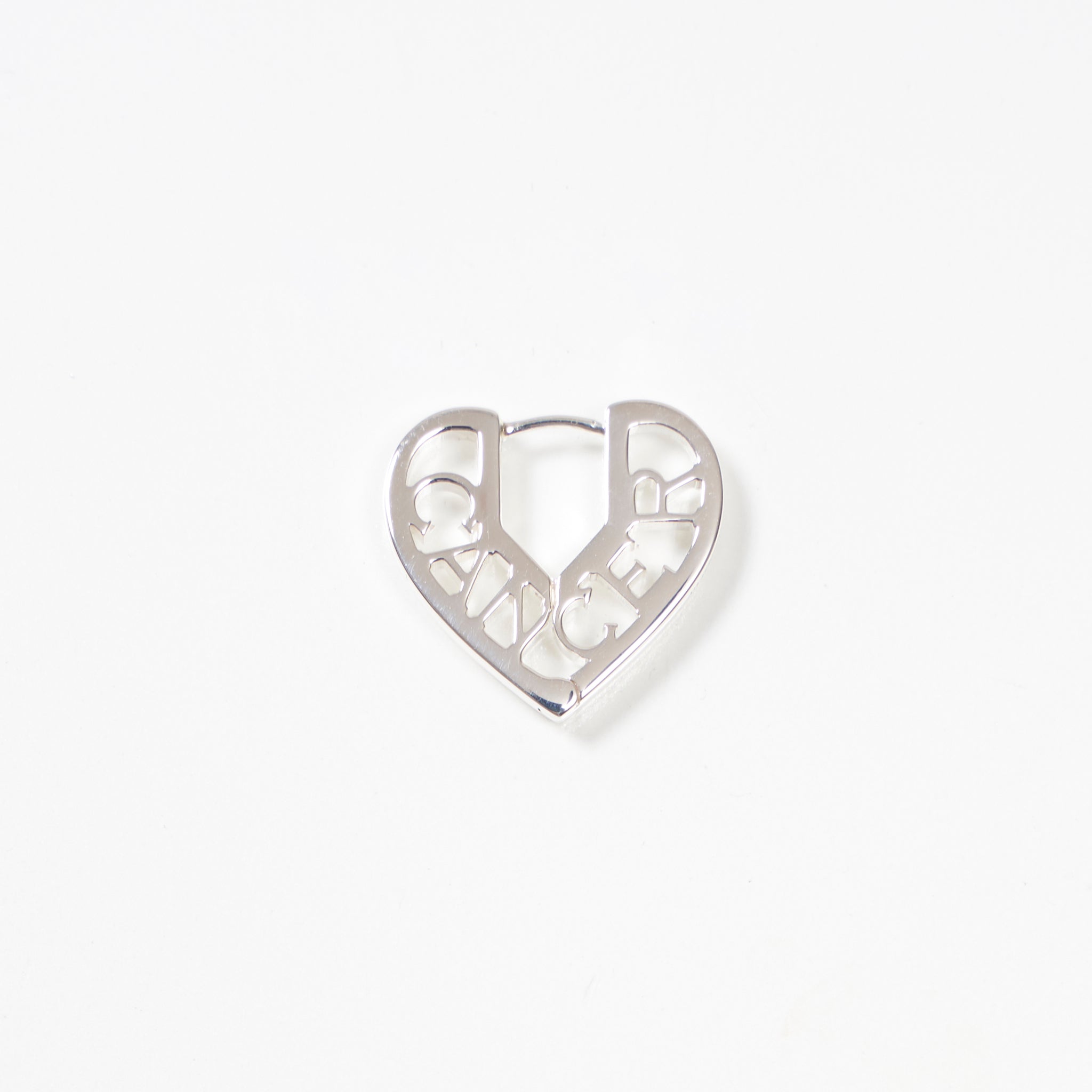 Zodiac Heart Pierce -Silver-