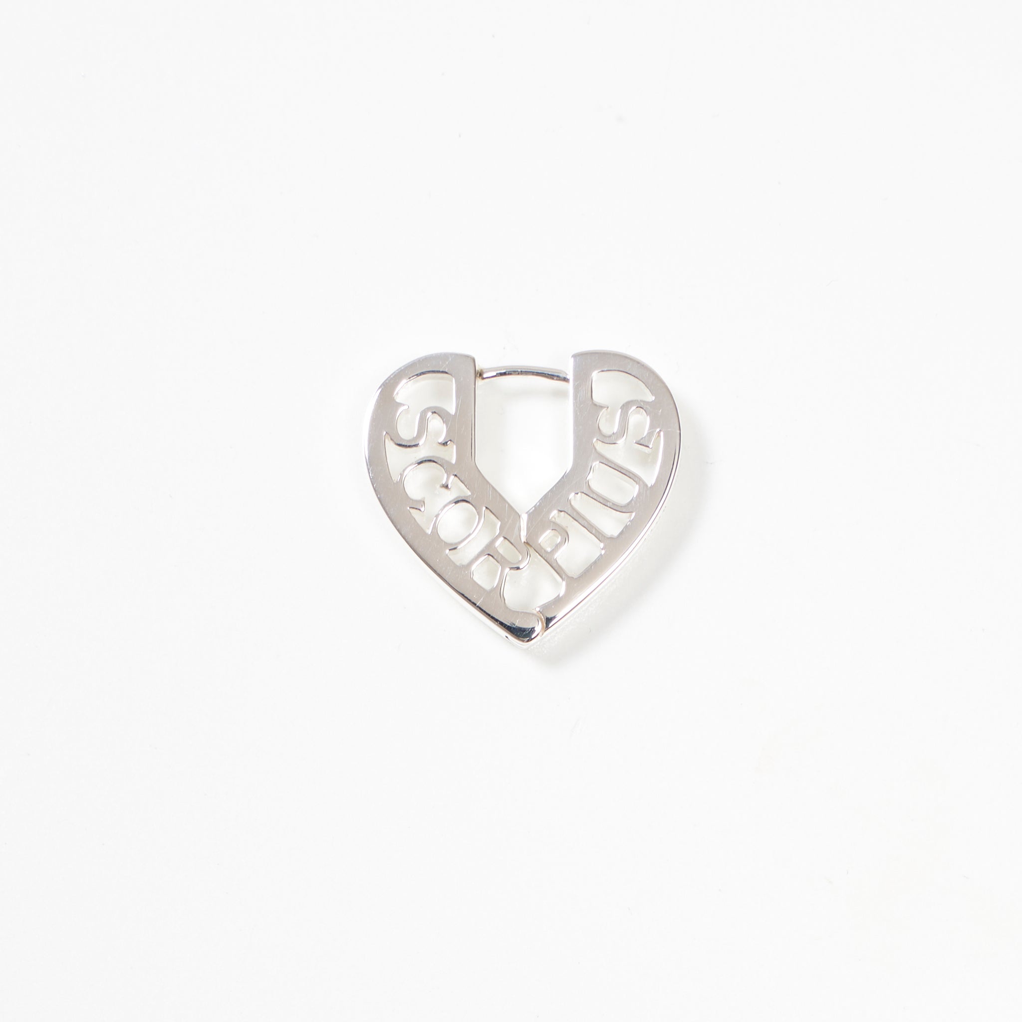 Zodiac Heart Pierce -Silver-