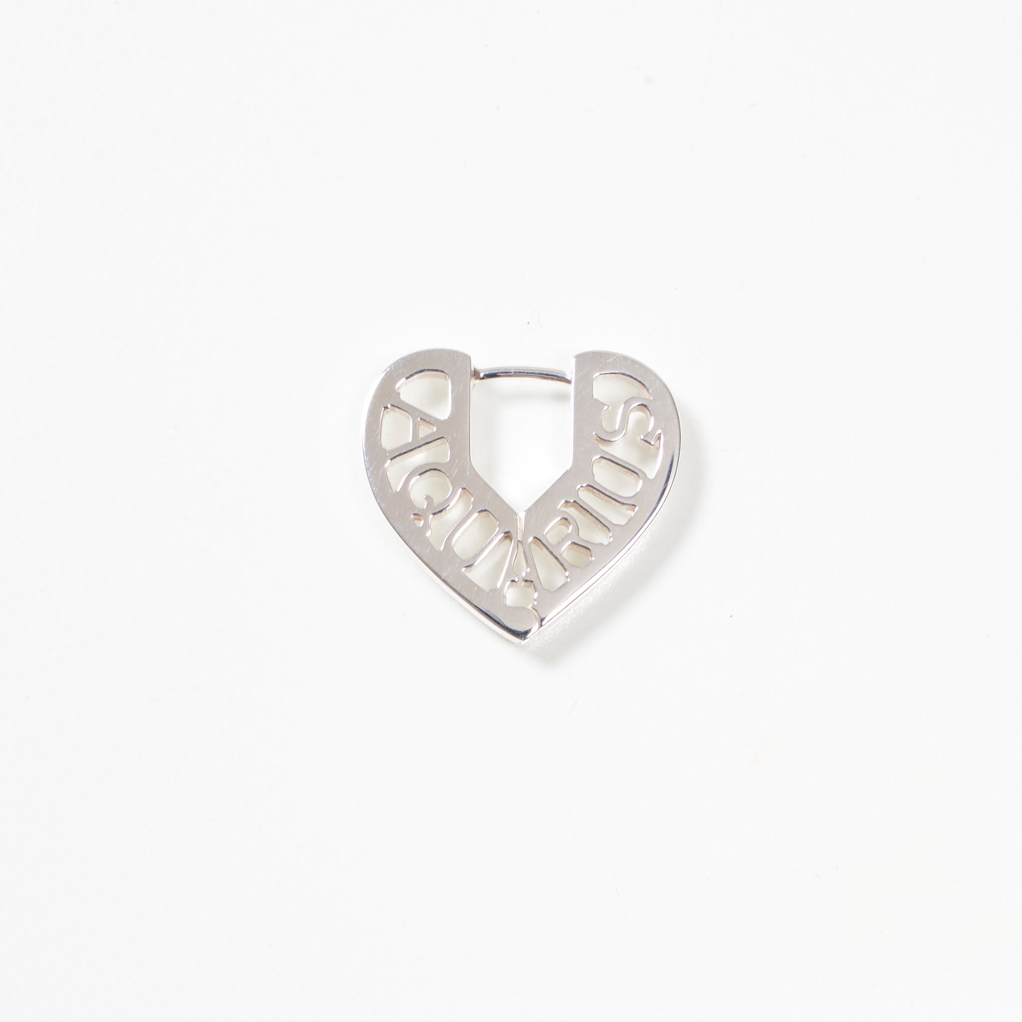 Zodiac Heart Pierce -Silver-