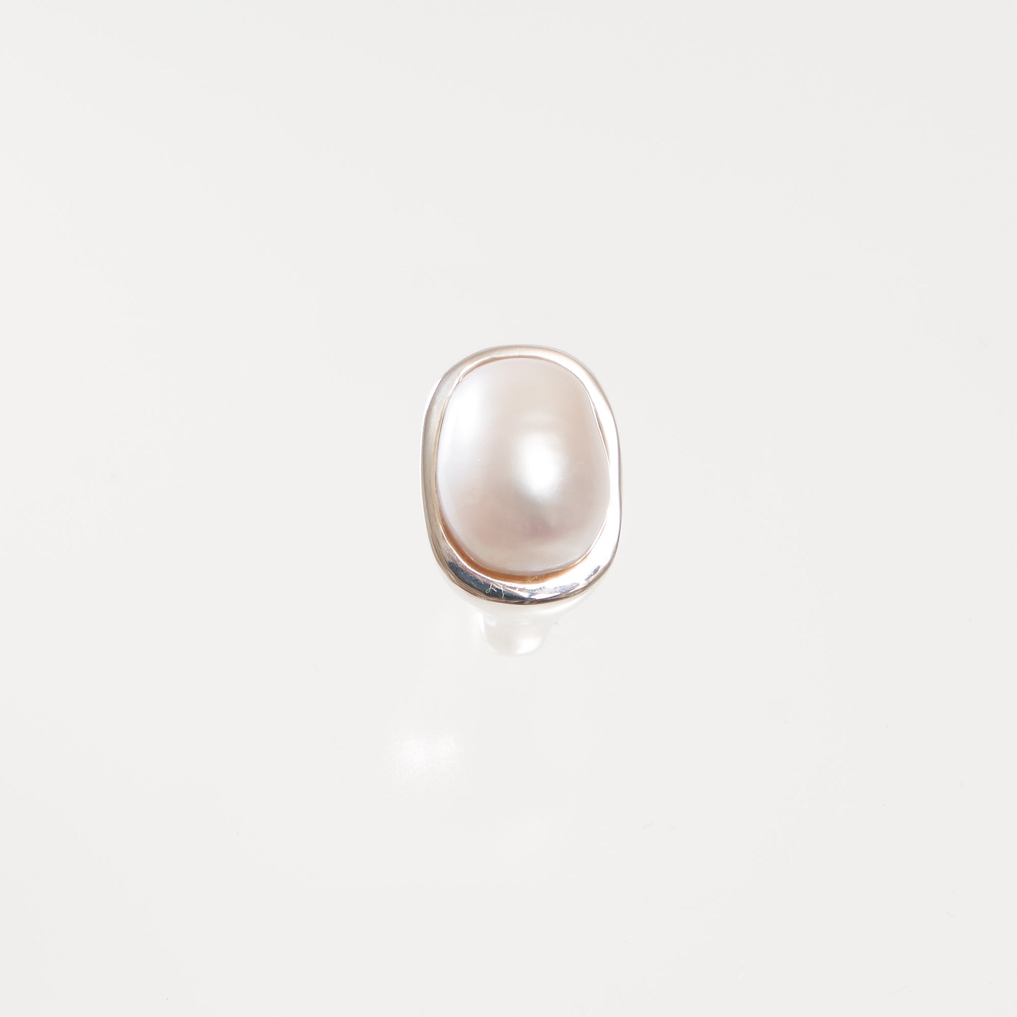 Pearl Ear Cuff -Silver-